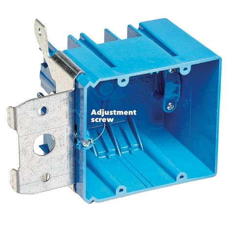 electrical boxes are usually fastened to studs with|screw in electrical box.